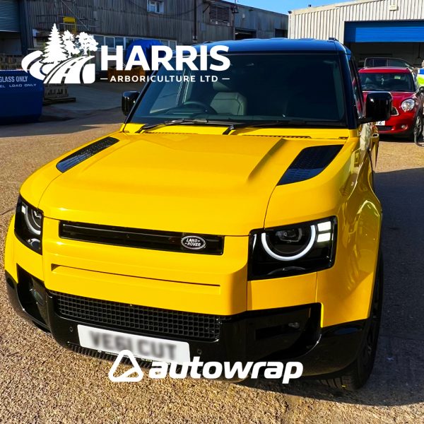 Land Rover Defender with a full wrap