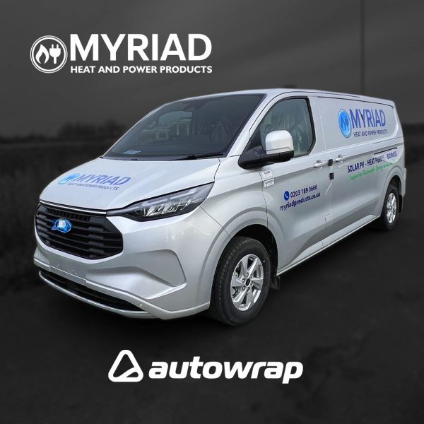 Transit Custom with cut vinyl signwriting