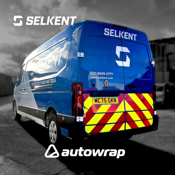 Rear of a Selkent branded vehicle