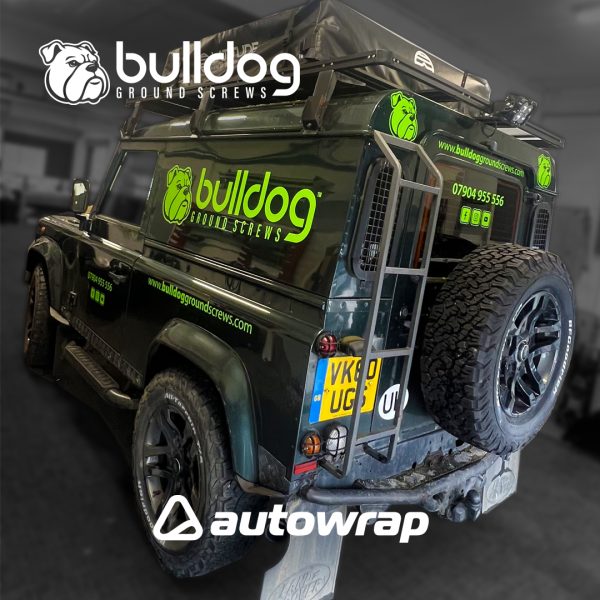 Bulldog Ground Screws van graphics
