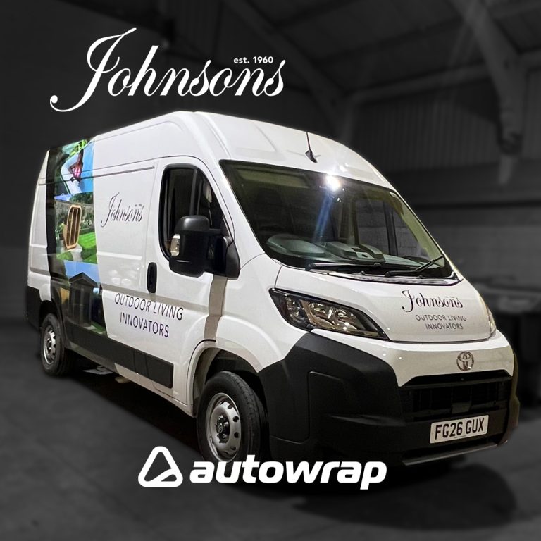Johnsons Garden Buildings Van Graphics