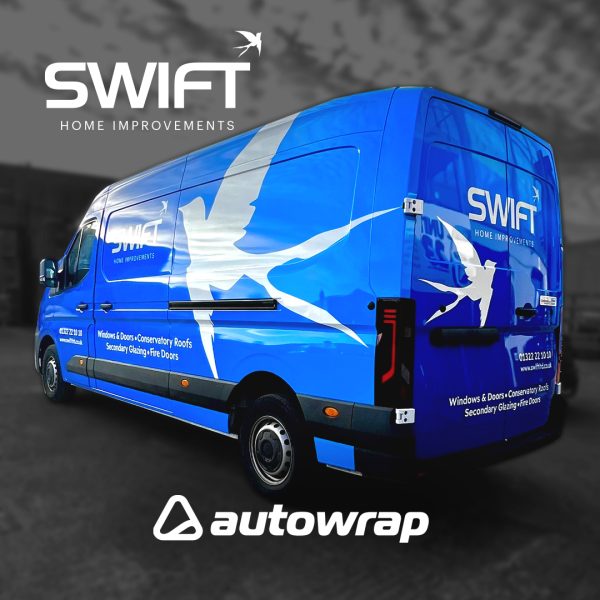 Renault Master with a printed van wrap
