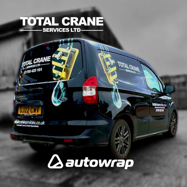 Total Crane Services vehicle graphics